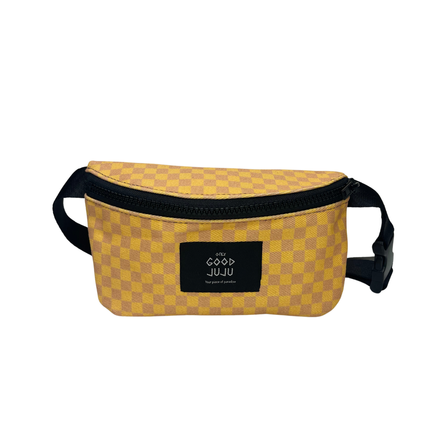 Brown Checkered Hipster Fanny Pack