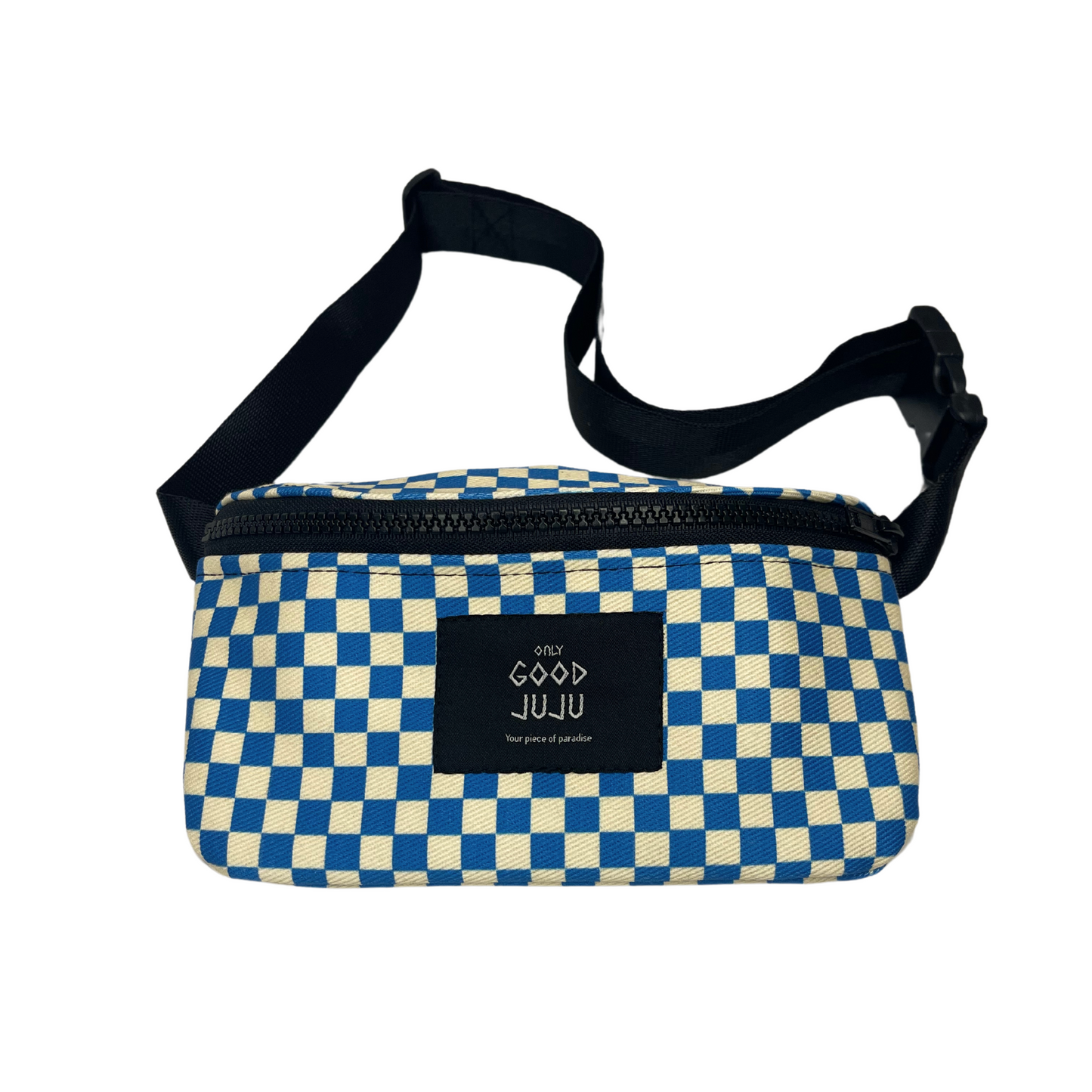 Brown Checkered Hipster Fanny Pack