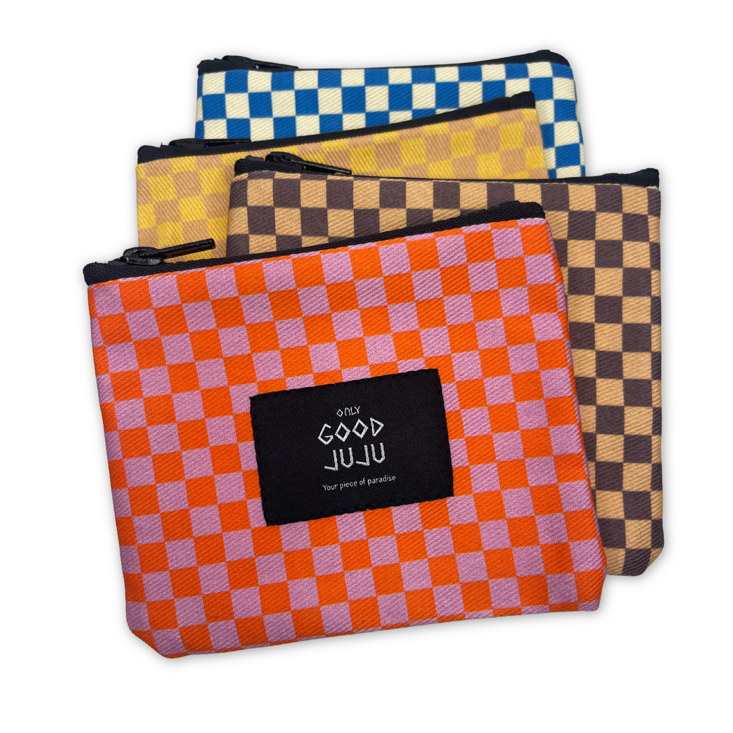 Little Coin Bag - Pink Checkered