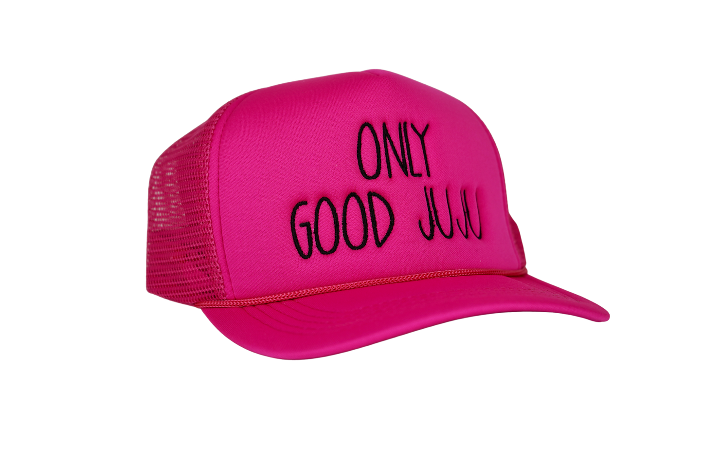 Only Good JuJu Embroidered Trucker Hat