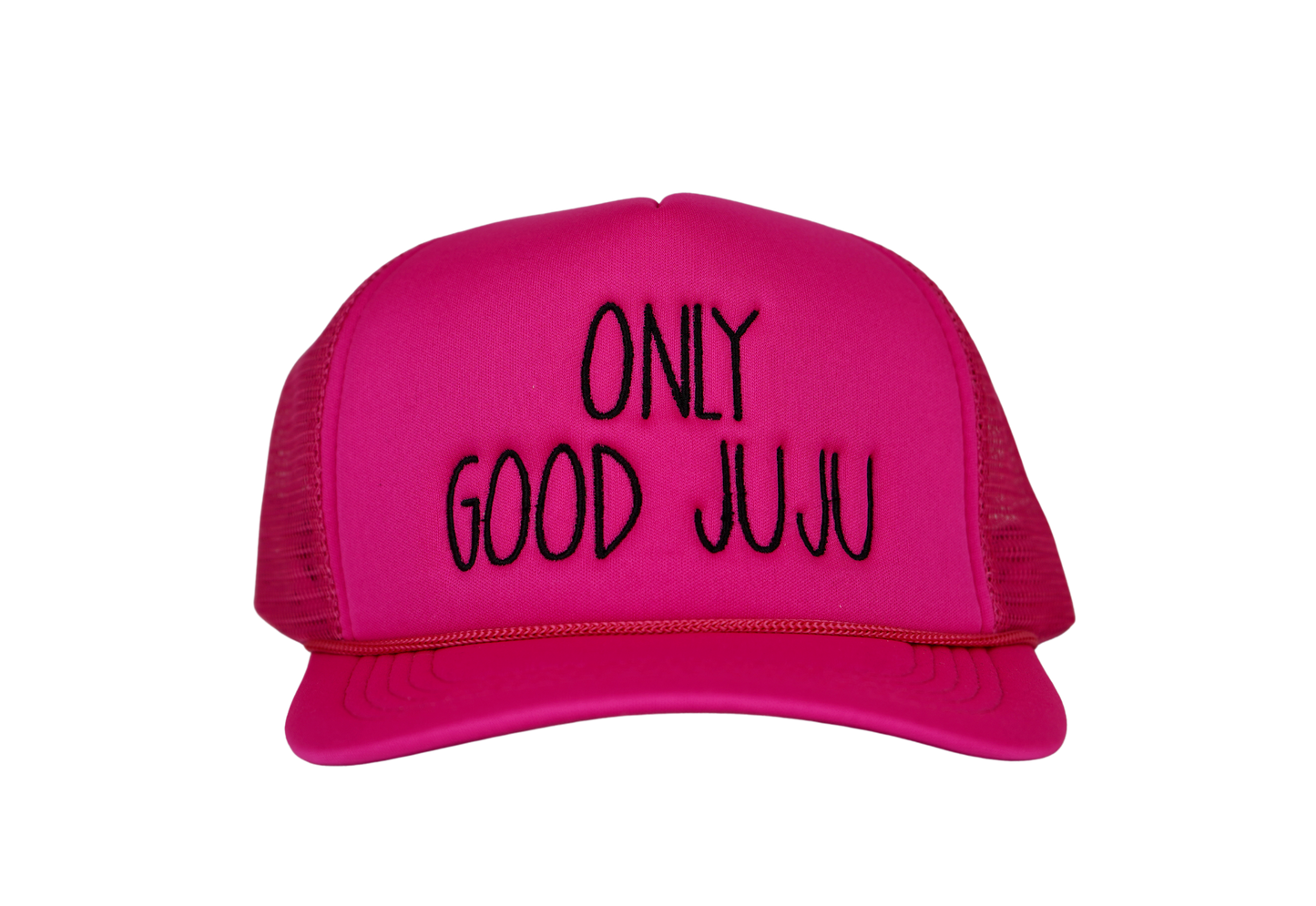 Only Good JuJu Embroidered Trucker Hat