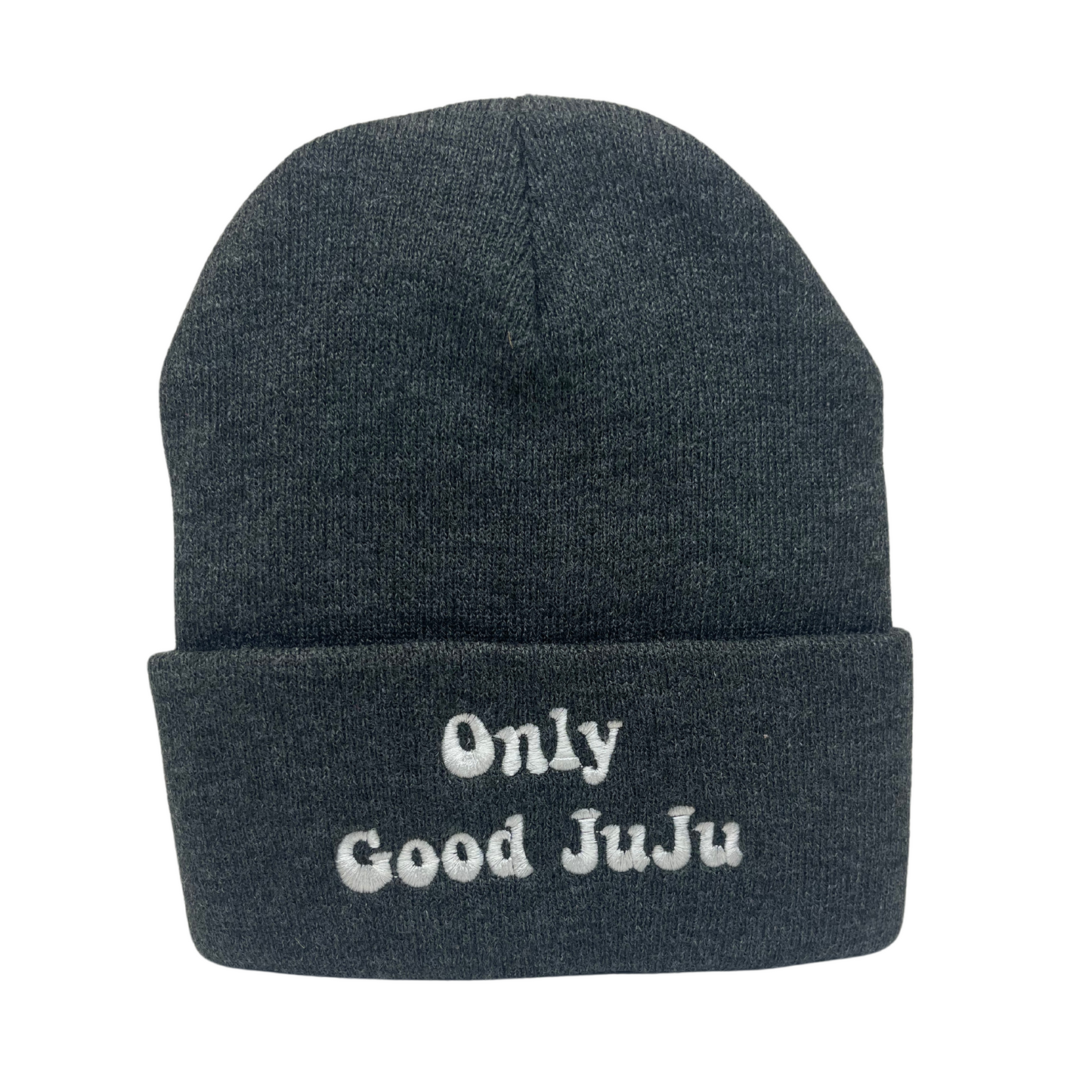 Only Good JuJu Beanie- Bubble Embroider font