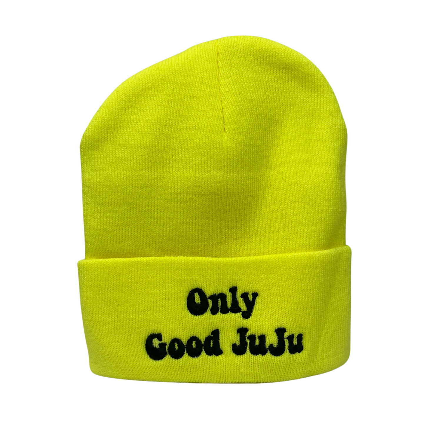 Only Good JuJu Beanie- Bubble Embroider font
