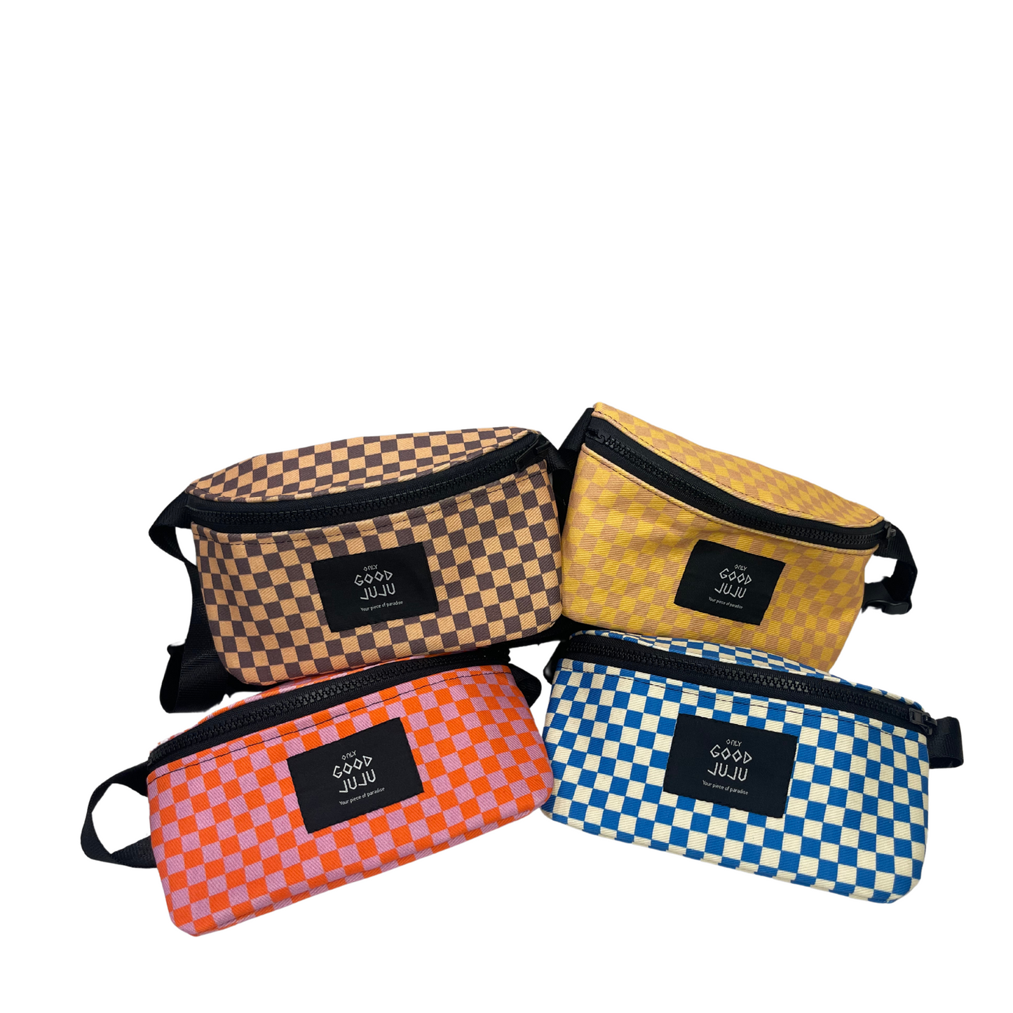 Yellow Checkered Hipster Fanny Pack
