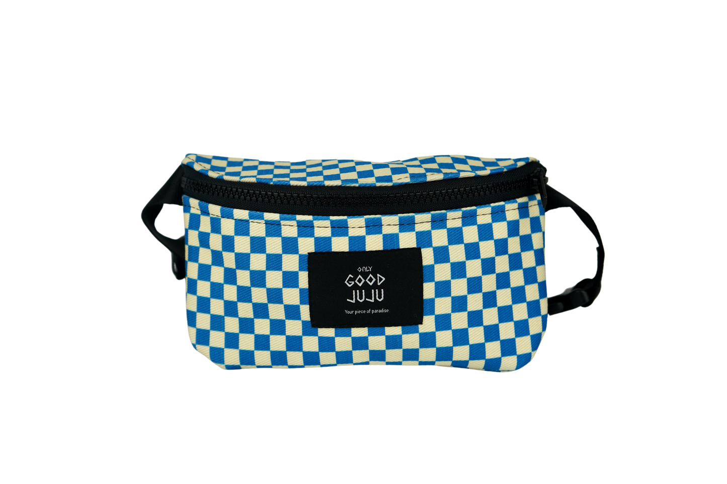 Blue Checkered Hipster Fanny Pack