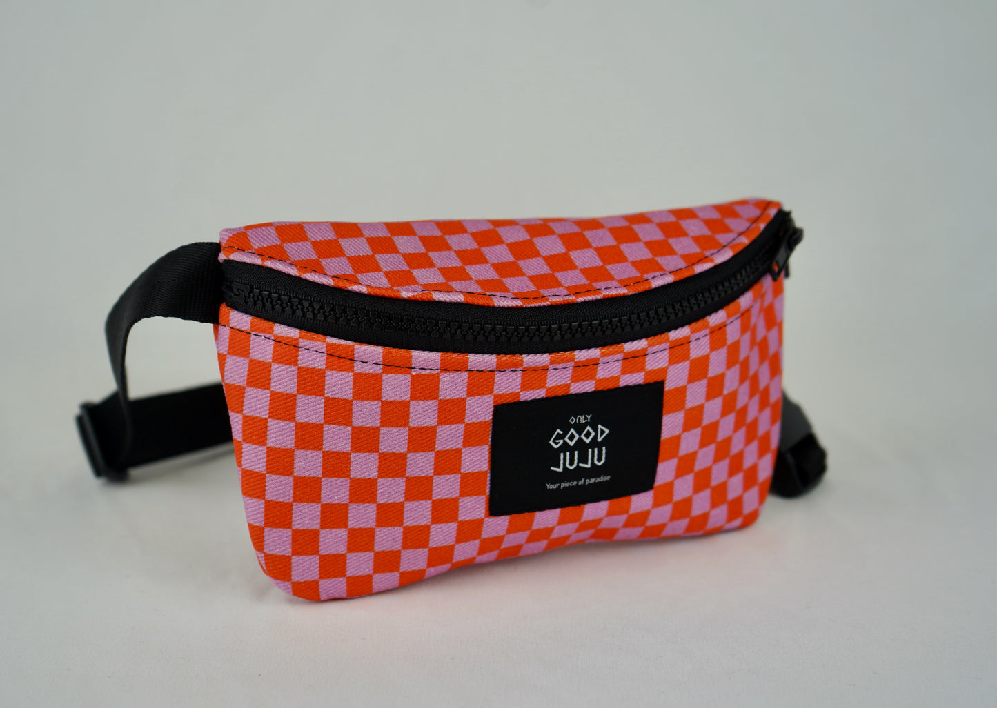 Pink Checkered Hipster Fanny Pack