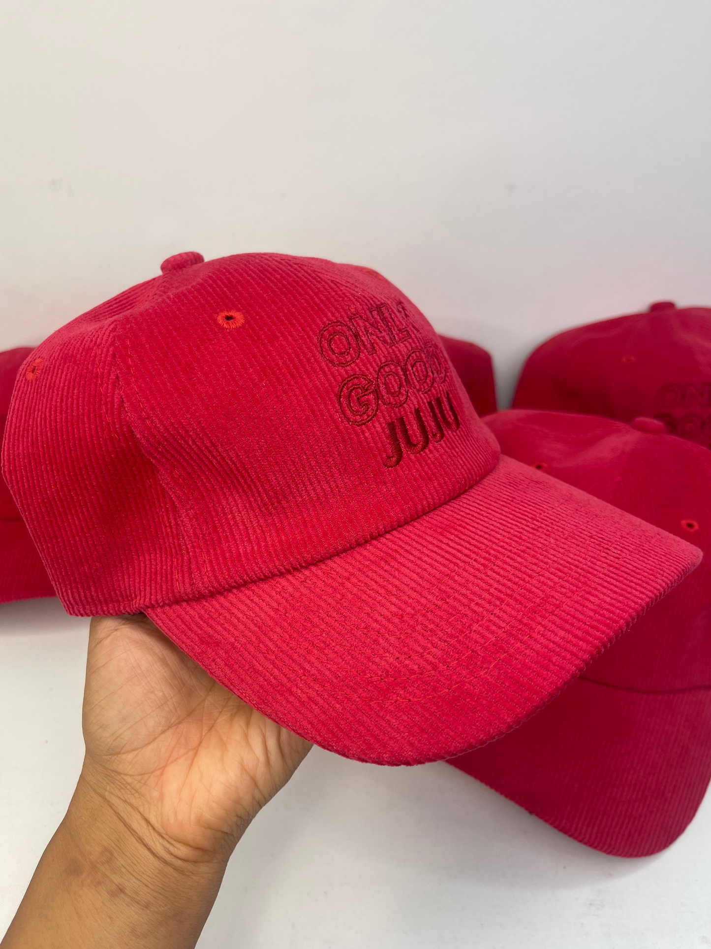 Baseball Hat -  Red Corduroy